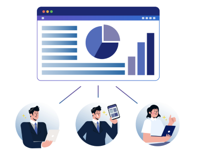 自社に合った自社独自の業務管理システム（ERP)を自らの手で構築できます。